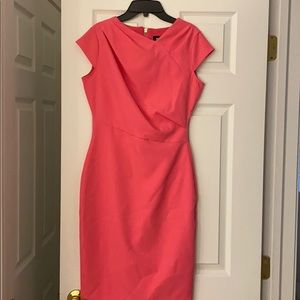 Alexia Admor hot pink cap sleeve formal dress